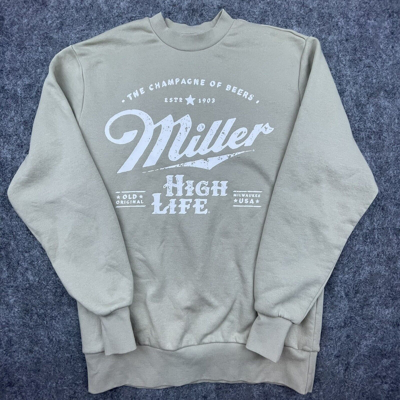 Miller High Life Sweatshirt Extra Small Champagne Of Beers Milwaukee Usa Brewery
